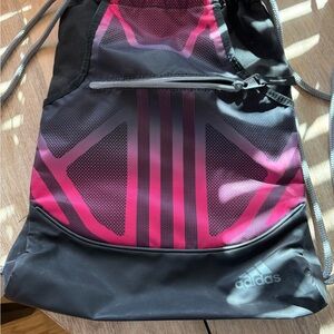Adidas Black and Pink Men's Backpack